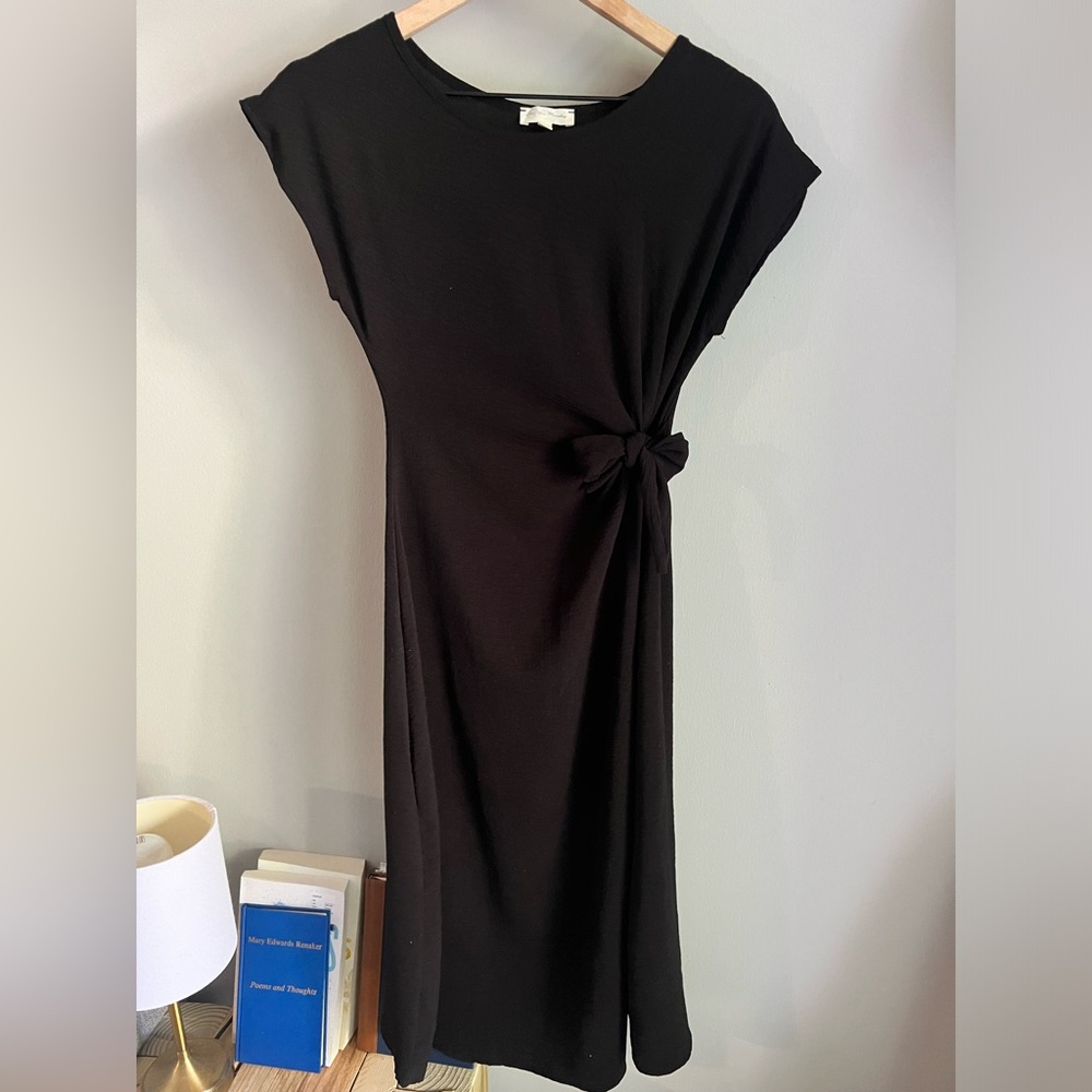 Black midi dress